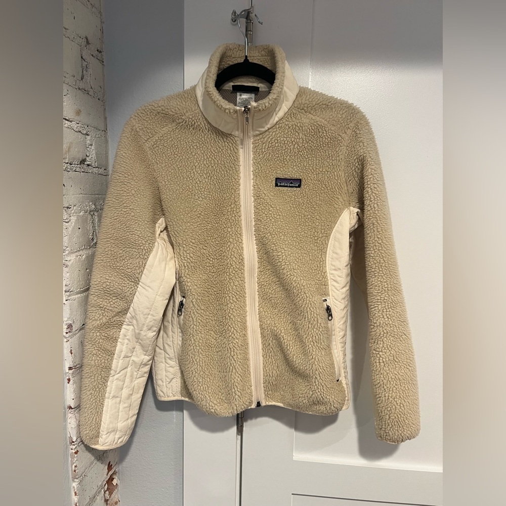 Women’s Patagonia Retro X FLEECE Jacket, Cream, size M